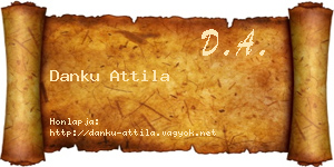 Danku Attila névjegykártya
